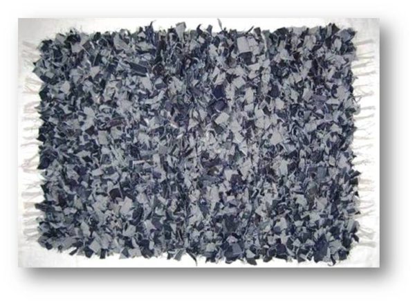 Denim Shaggy Rug