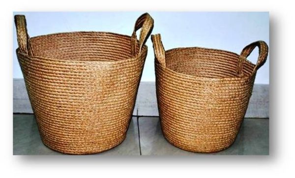 Machine-Braided Jute Bag Set